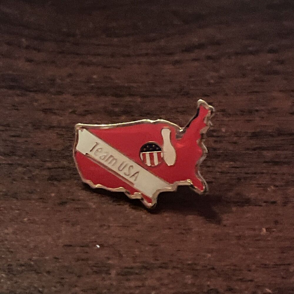 1996 Atlanta Olympics Team USA Bowling Event Lapel Hat‎ Pin